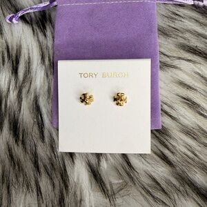 Tory Burch Icon Stud Gold Earrings